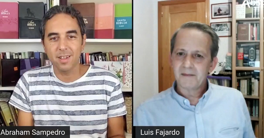 Captura de entrevista a Luis Fajardo, director de la Sociedad Bíblica, para aprender sobre la Reina Valera 2020