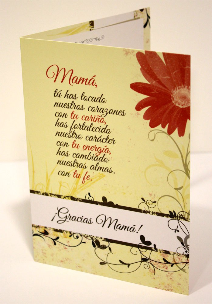 tarjeta felicitación dia de la madre