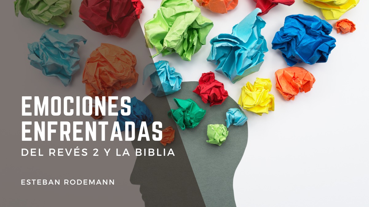 perfil en silueta con bolas de papel de colores primarios para ilustrar blog sobre emociones enfrentadas y la biblia