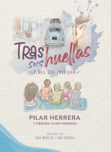 Portada de Tras sus huellas de Pilar Herrera y Debora Cano
