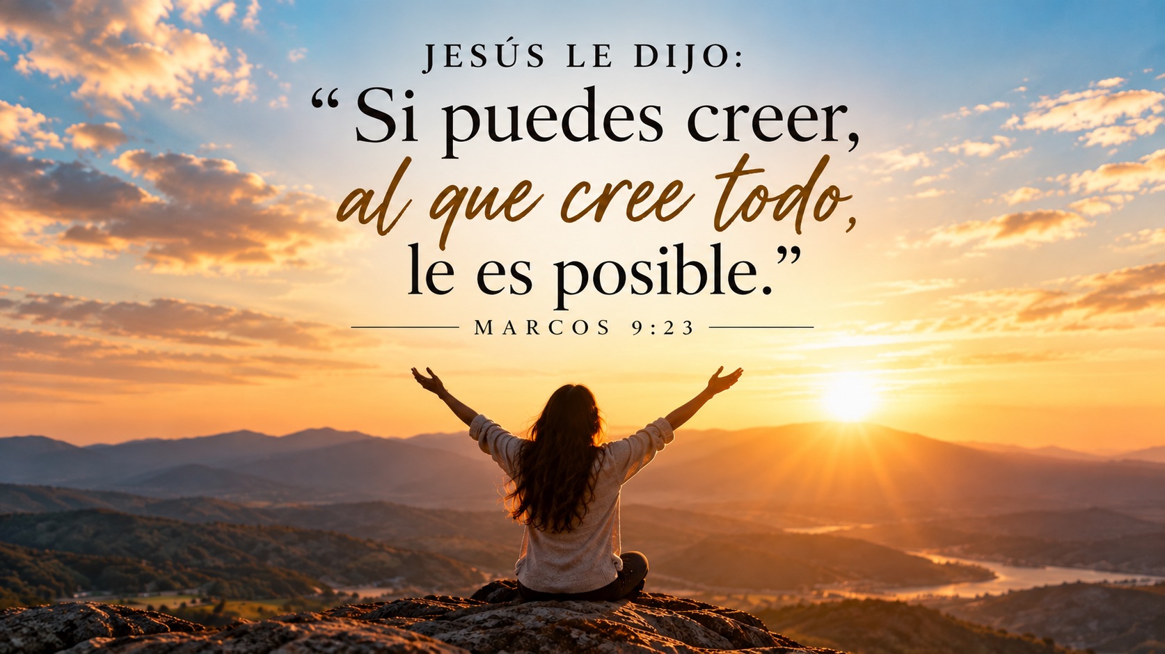 Jesús le dijo: si puedes creer, al que cree todo, le es posible.Marcos 9:23 Devocional de Charles Spurgeon